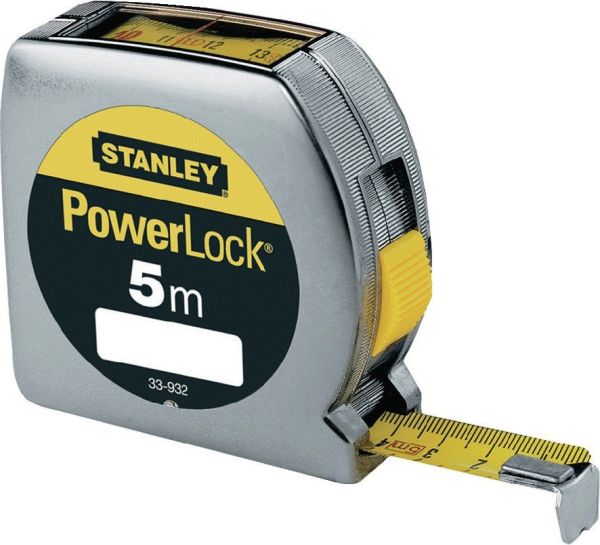 STANLEY PowerLock® Länge 5 m Breite 19 mm mm/cm Taschenrollbandmaß
