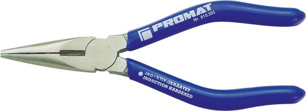 PROMAT  Länge 145 mm flach/rund gerade Flachrundzange