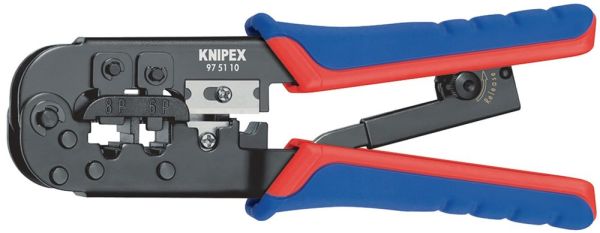 KNIPEX  Länge 190 mm Crimpzange für Westernstecker