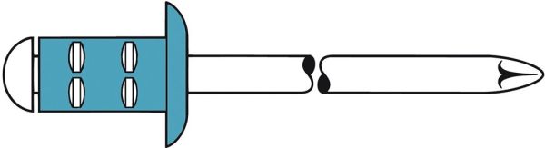 GESIPA PolyGrip® Nietschaft d x l 3,2 x 11 mm Blindniet