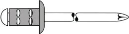 GESIPA PolyGrip® Nietschaft d x l 3,2 x 11 mm Blindniet