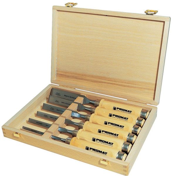 PROMAT  6,10,12,16,20,26 mm Stechbeitelsatz