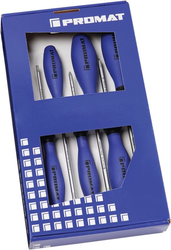 PROMAT  6-teilig Schlitz / PH Schraubendrehersatz