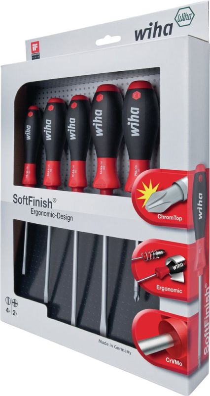 WIHA 302 HK6 SO 6-teilig Schlitz / PH Schraubendrehersatz