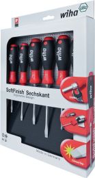 WIHA 308 ZK 6 6-teilig Schlitz / PZD Schraubendrehersatz