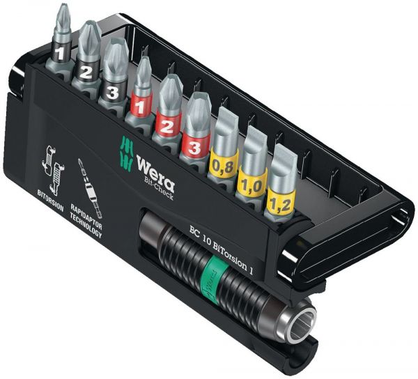 WERA Bit-Check 10 BiTorsion 1 10-teilig Bitsortiment