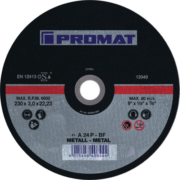 PROMAT  D125x1mm gerade Trennscheibe