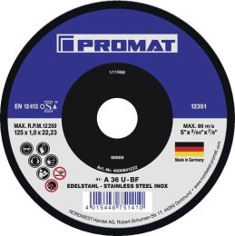 PROMAT  D125x1mm gerade Trennscheibe