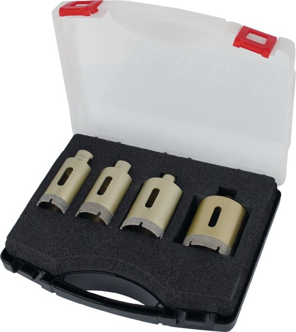 PROMAT  Länge 70 mm 4-teilig Diamantbohrkrone