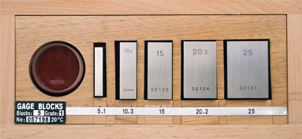 PROMAT  Toleranzklasse 1 5 teilig Parallelendmaßsatz