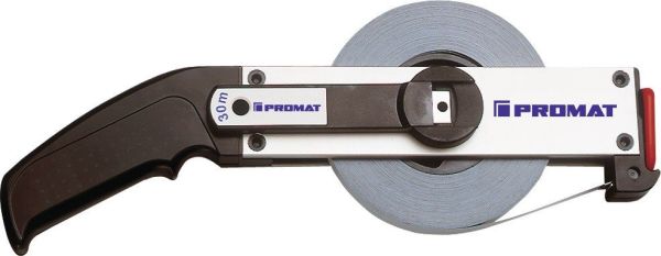 PROMAT  Länge 30 m Bandbreite 13 mm Rahmenbandmaß