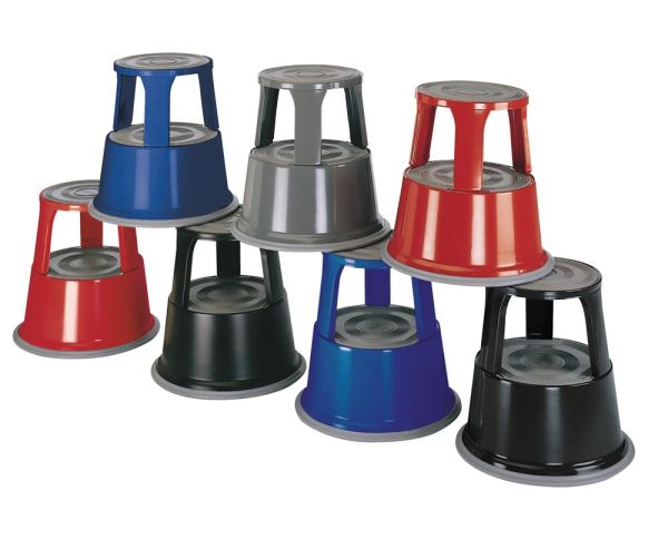 Stahlblech rot Rollhocker