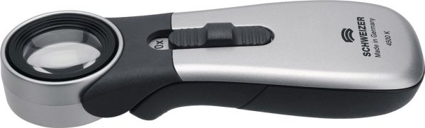 SCHWEIZER Tech-Line CLASSIC Vergrößerung 10x Handleuchtlupe