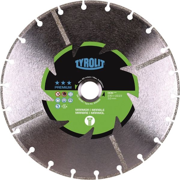 TYROLIT DCM Premium Ø 125 mm Bohrung 22,23 mm Diamanttrennscheibe