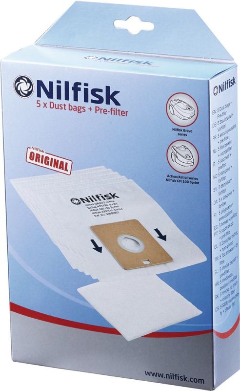 NILFISK  für Modell Bravo SR10P07A Vliesfilterbeutel