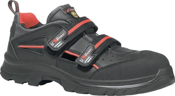 U.POWER Oak Größe 43 schwarz/rot Sicherheitssandale
