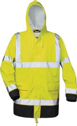 Manfred Größe L Warnschutz PU Regenjacke