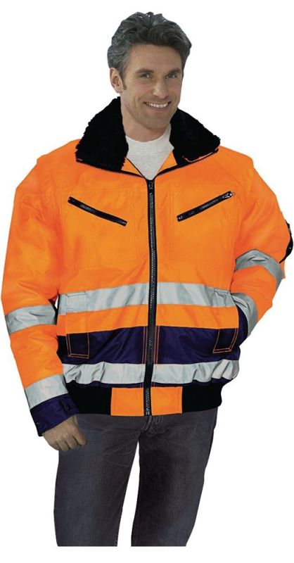 Größe XXXL 66/68 Warnschutz-Pilotenjacke