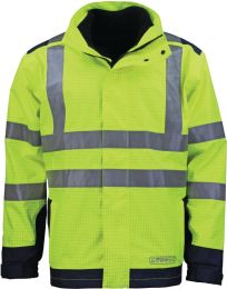 Größe XXL Wetter-. Flamm- und Warnschutzjacke