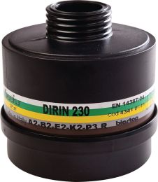 EKASTU DIRIN 230 EN 14387, DIN EN 148-1 A2 B2 E2 K2-P3R D Mehrbereichskombifilter