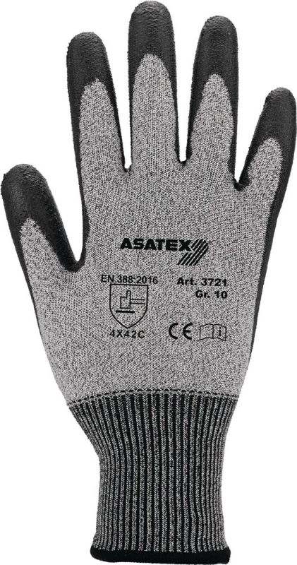 ASATEX  Größe 9 grau Schnittschutzhandschuhe