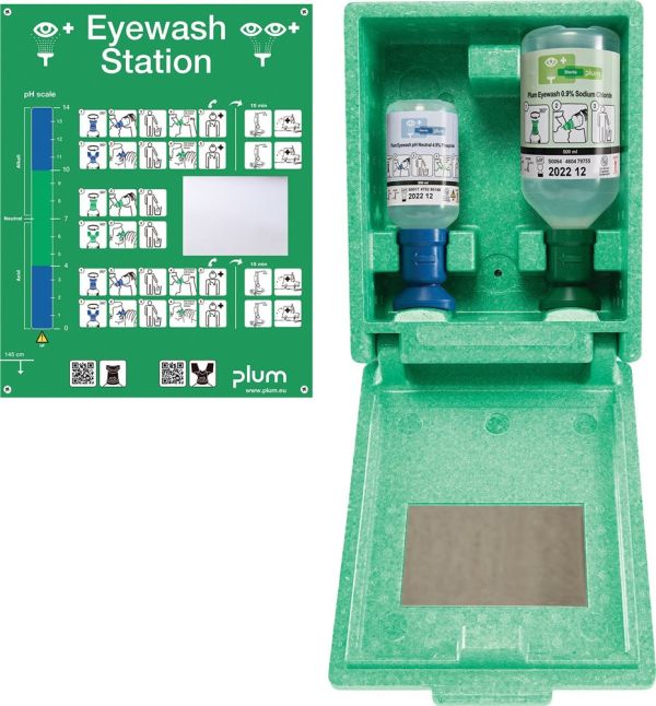PLUM  1x200 ml pH Neutral,1x0,5l Augenspülung Augennotfallstation