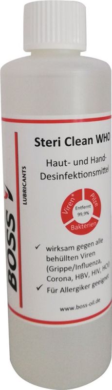 BOSS Boss Steri Clean WHO 0,5 l Hände-Desinfektionsmittel