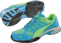 PUMA Knit Blue Wns Low Größe 37 blau/grün Damensicherheitsschuh