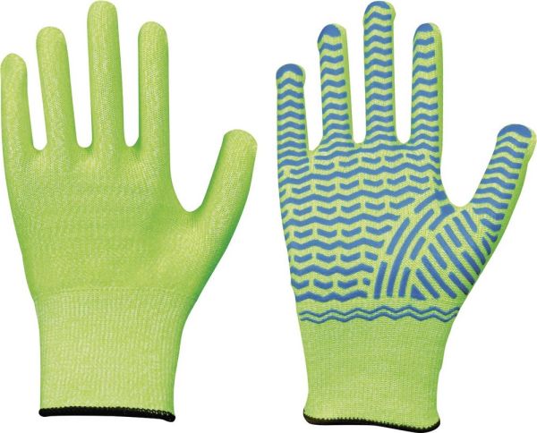 LEIPOLD Solidstar 1447 Größe 8 neongrün Schnittschutzhandschuhe
