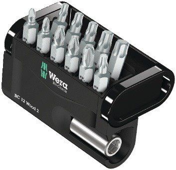 WERA Bit-Check 12 Wood 2 12-teilig Bitsortiment