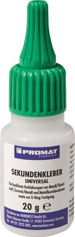 PROMAT CHEMICALS Universal 20 g Sekundenkleber