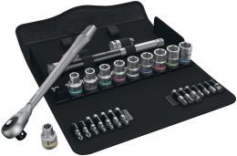 WERA 8100 SA 7 Zyklop 28-teilig  1/4 ″ Steckschlüsselsatz
