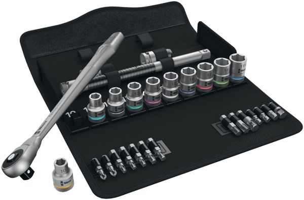 WERA 8100 SA 7 Zyklop 28-teilig  1/4 ″ Steckschlüsselsatz