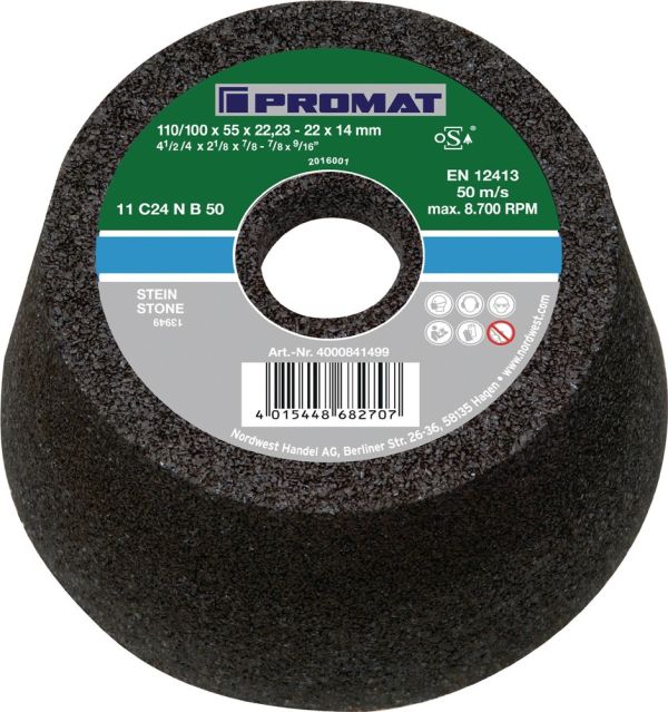 PROMAT C16N 110/100 mm Schleiftopf