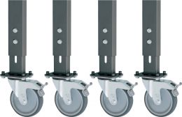 4 Lenkrollen mit Feststeller Rollensatz
