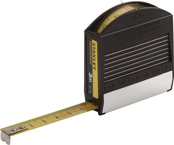 STANLEY Panoramic Länge 3 m Breite 12.7 mm mm/cm Taschenrollbandmaß