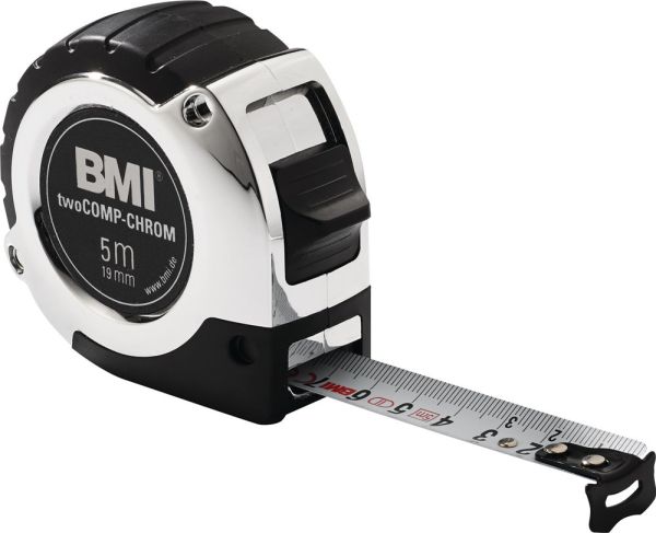 BMI chrom Länge 8 m Breite 25 mm mm/cm Taschenrollbandmaß
