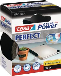 TESA extra Power® 56343 schwarz Gewebeband