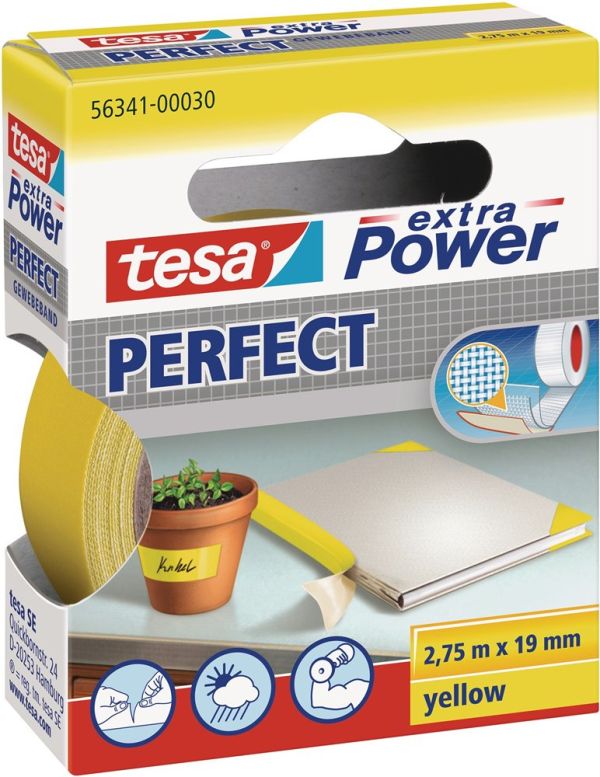 TESA extra Power® 56341 gelb Gewebeband