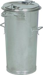 50 l Stahlblech feuerverzinkt Mülleimer