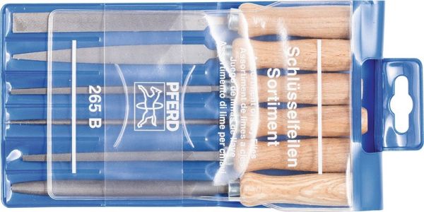 PFERD DIN 7283 A-F Länge 100 mm Schlüsselfeilensatz