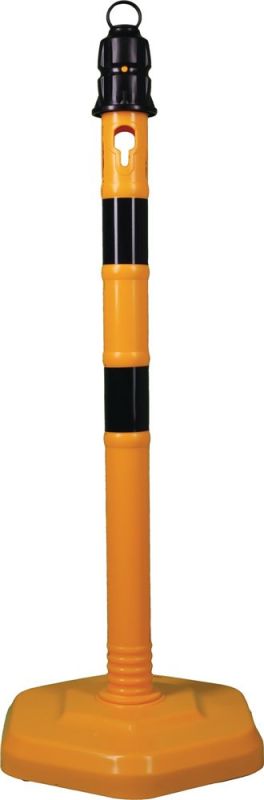 Polypropylen gelb/schwarz Ø 63 mm Sperrpfosten