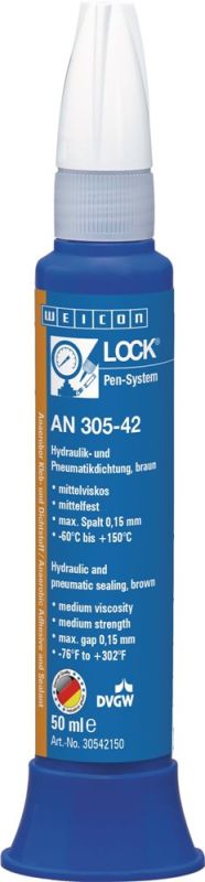 WEICON WEICONLOCK AN 305-42 mittelfest mittelviskos Hydraulik-/Pneumatikdichtung