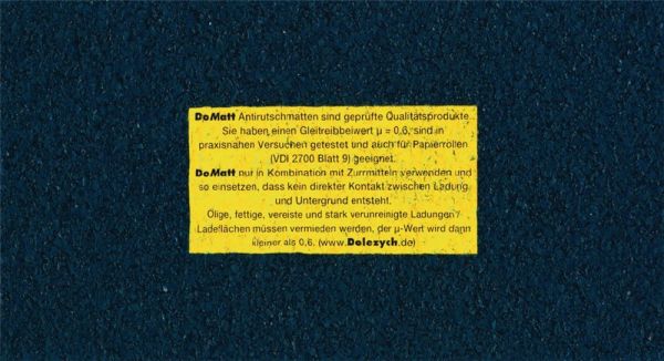 L500 cm B25 cm D8 mm Antirutschmatte