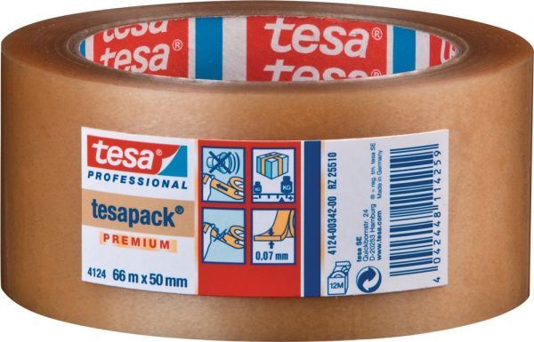 TESA tesapack® 4124 farblos Verpackungsklebeband PVC
