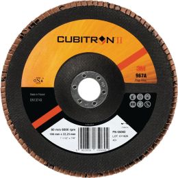 3M Cubitron™ II 967A Ø 125 mm Körnung 80 flach Fächerscheibe