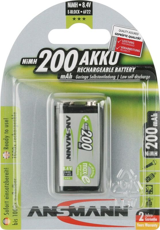 ANSMANN maxE 8.4 V 200 mAh Akkuzelle