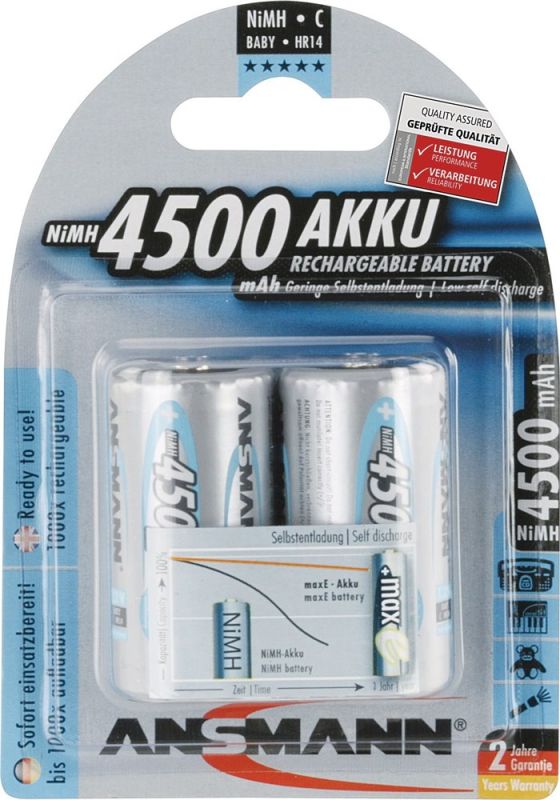 ANSMANN maxE 1.2 V 4500 mAh Akkuzelle