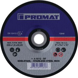 PROMAT INOX D180x1.5mm gekröpft Trennscheibe