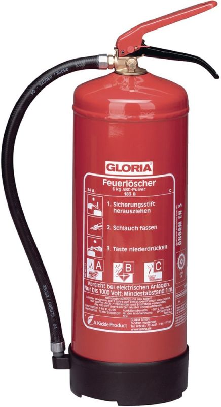 PD 12 G A 12 kg mit Dauerdruck Pulverfeuerlöscher